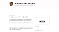 Desktop Screenshot of howtoautocad.com